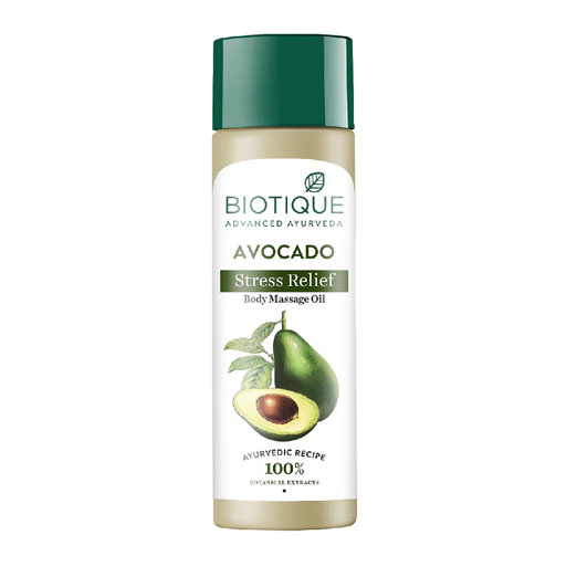 Biotique Cado Stress Relief Avocado Stress Relief Body Massage Oil 200 ml